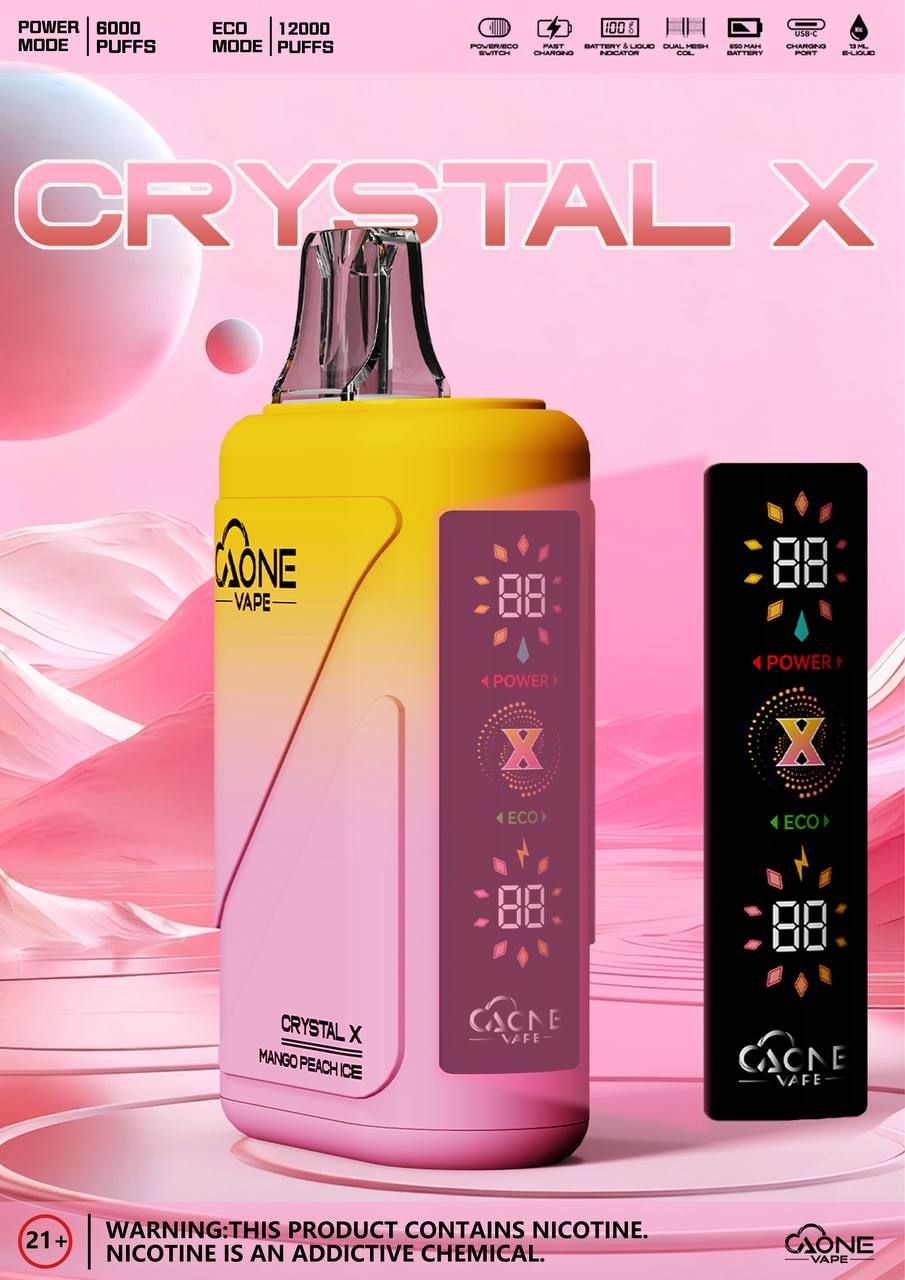 原廠正品 AONE Crystal X 水晶 2 代|12000 口大容量 一次性 電子煙 拋棄式 非 ILIA LANA SP2S RELX 東京魔盒 VC蒸氣