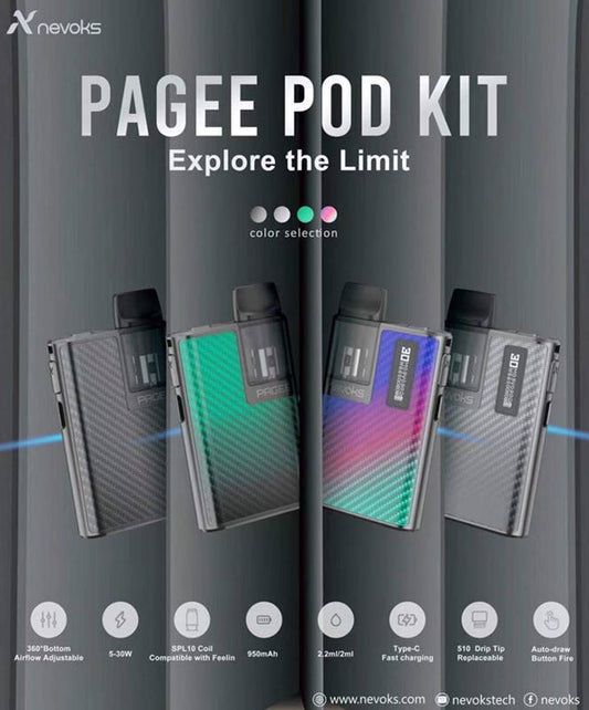 原廠正品 NEVOKS Pagee Pod  佩奇 主機套裝 VC蒸氣
