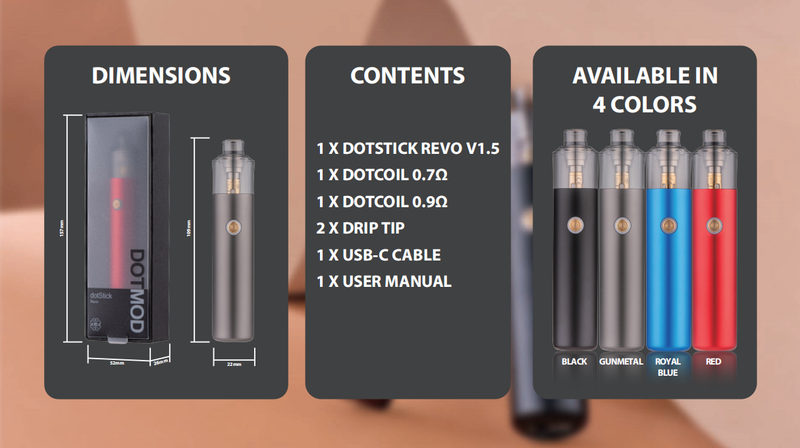 原廠正品 佩特里 Dotmod Revo V1.5 二代 三段式調壓 小煙主機 VC蒸氣