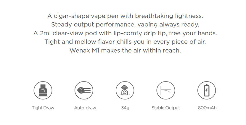 原廠正品 Geekvape Wenax M1 800mAh VC蒸氣