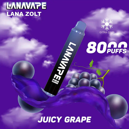原廠正品 LANA VAPE 拋棄式 8000口 一次性 17種口味 台灣現貨 電子煙 大容量 VC蒸氣
