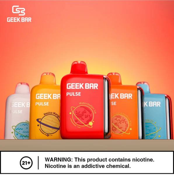 原廠正品 美國大牌 Geek Bar Pulse Vape  15000 口 現貨 一次性 拋棄式 小煙 VC蒸氣
