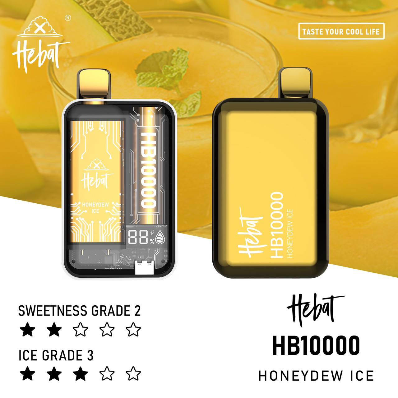 原廠正品 HEBAT 喜貝 10000口 puff 一次性/拋棄式 可重複充電 VC蒸氣